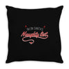 i'm on santa's naughty list Throw Pillow