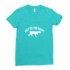 get to the point Ladies Fitted T-Shirt
