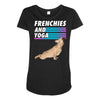 frenchies and yoga Maternity Scoop Neck T-shirt