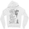 thrones wolf Zipper Hoodie