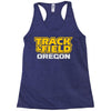 track and field oregon Racerback Tank