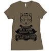 I Am Cat Actually In A Very Commited Relationship Ladies Fitted T-Shirt