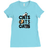 cats cats cats Ladies Fitted T-Shirt