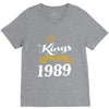 kings are born in 1989 V-Neck Tee