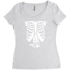 beer belly xray skeleton funny Women's Triblend Scoop T-shirt