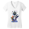 who loves golden retriever. Women's V-Neck T-Shirt