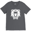 lion head roaring V-Neck Tee