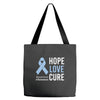 hope love cure stomach cancer awareness Tote Bags