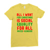 all i want for christmas Ladies Fitted T-Shirt