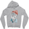 zissou of fish Zipper Hoodie