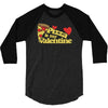 pizza is my valentine 2 3/4 Sleeve Shirt