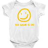the game is on Baby Onesie