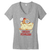 chicken permission Women's V-Neck T-Shirt
