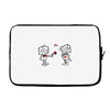 cute love robots Laptop sleeve