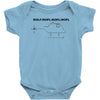 roflcopter funny t shirt geek nerd college gamer Baby Onesie