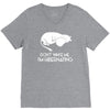 retro hippo cartoon anime classic V-Neck Tee