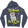 my patronus is a cat Zipper Hoodie