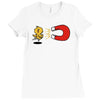 khaki chick magnet Ladies Fitted T-Shirt