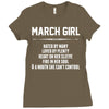 March Girl Hated By Many Ladies Fitted T-Shirt
