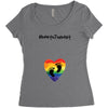 Worth The Wait Baby Foot Women's Triblend Scoop T-shirt