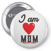 love mom Pin-back button
