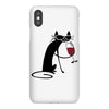 cat and wine iPhoneX