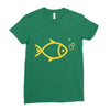 gold fish Ladies Fitted T-Shirt