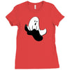 flying ghost Ladies Fitted T-Shirt