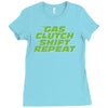 gas clutch shift repeat Ladies Fitted T-Shirt