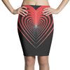 love red Pencil Skirts