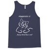 happiness is being loved by a cat Tank Top
