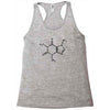 caffeine molecule t shirt coffee Racerback Tank