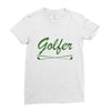 golfer Ladies Fitted T-Shirt