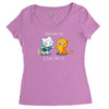 finn the cat &amp; jake the cat Women's Triblend Scoop T-shirt