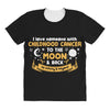 I Love Someone with Childhood Cancer to The Moon and Back to Infinity All Over Women's T-shirt