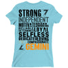 Strong Independent Motivated Gemini Ladies Fitted T-Shirt