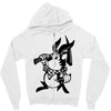 black rabbit Zipper Hoodie