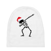skeleton dabbing christmas Baby Beanies