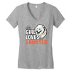 This Girl Loves Samoyed Women's V-Neck T-Shirt