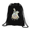 ghost just here for the boos Drawstring Bags