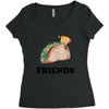 Best Friends Tacos Women's Triblend Scoop T-shirt