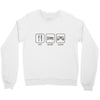 eat,sleep,game Crewneck Sweatshirt