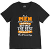 all men are created equal but only the best are born in february V-Neck Tee