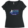 i Stopped Playing Fortnite To Be Here Women's Triblend Scoop T-shirt