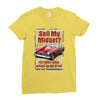 sell midget ideal birthday gift or present Ladies Fitted T-Shirt