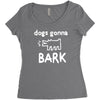 the janoskians dogs gonna bark Women's Triblend Scoop T-shirt