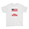 Stand For The Flag We Kneel For The Fallen Youth Tee