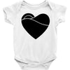 black heart Baby Bodysuit