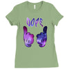 galaxy cartoon hands dope Ladies Fitted T-Shirt