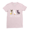 happy meowr Ladies Fitted T-Shirt